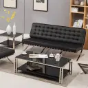 Barcelona Chair 3 Seaters Replica - View 2