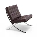 Barcelona Chair with Stool Replica - View 2