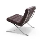 Barcelona Chair with Stool Replica - View 3