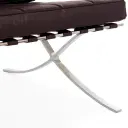 Barcelona Chair with Stool Replica - View 5