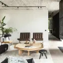 Barcelona Chair with Stool Replica - View 9