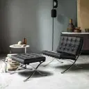 Barcelona Chair with Stool Replica - View 21