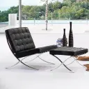Barcelona Chair with Stool Replica - View 22
