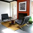 Barcelona Chair with Stool Replica - View 23