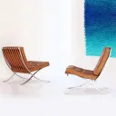 Barcelona Chair with Stool Replica - View 36