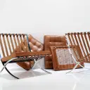 Barcelona Chair with Stool Replica - View 37