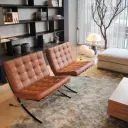 Barcelona Chair with Stool Replica - View 38