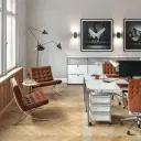 Barcelona Chair with Stool Replica - View 39