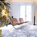 Barcelona Chair with Stool Replica - View 40