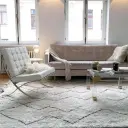 Barcelona Chair with Stool Replica - View 53