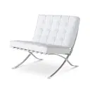 Barcelona Chair with Stool Replica - View 44
