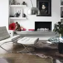 Barcelona Chair with Stool Replica - View 50