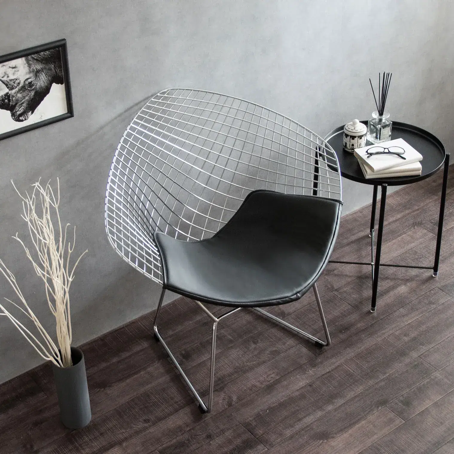 Bertoia Diamond Chair Replica - View 7