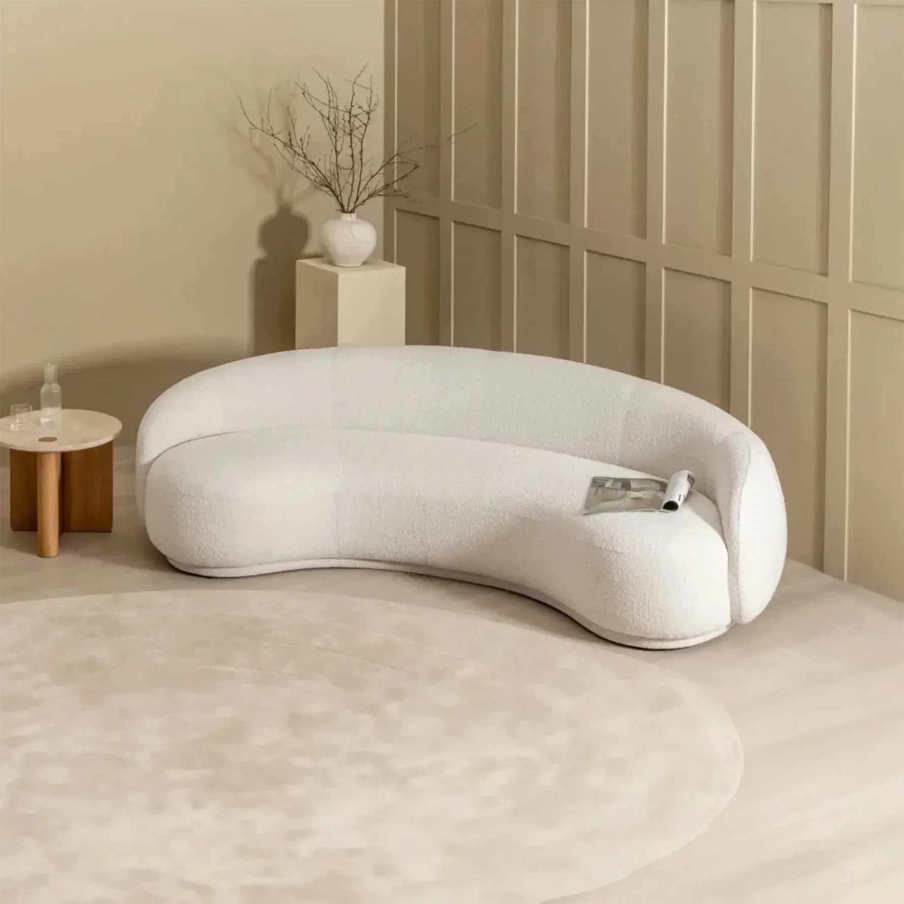Julep Curved Sofa Replica - View 2