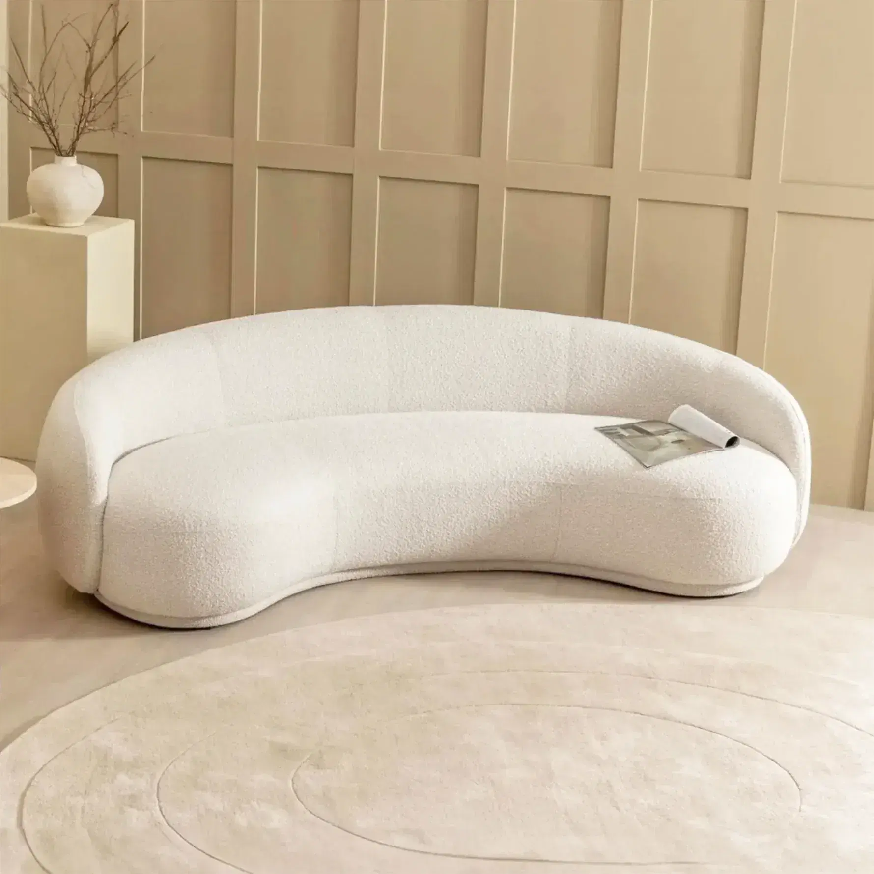Julep Curved Sofa Replica - View 7