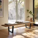 Nelson Platform Bench 72″ Replica - View 5