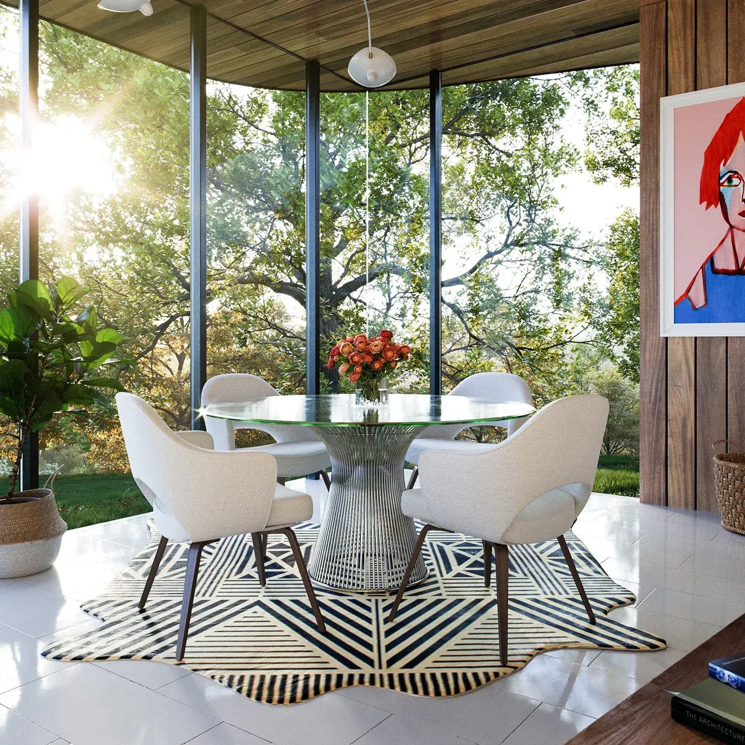 Platner Dining Table 54″ Replica - View 10