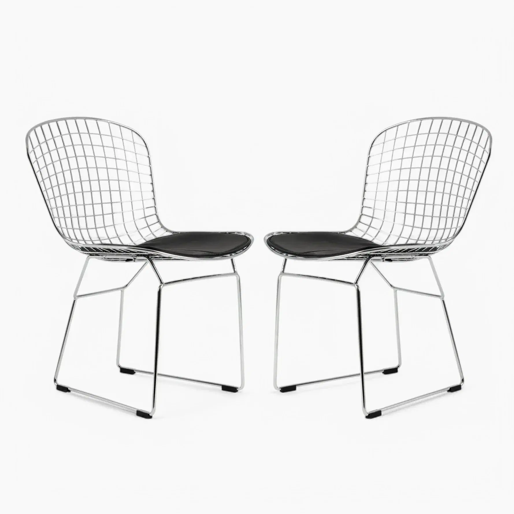Set of Two Bertoia Side Chairs Replica - View 1